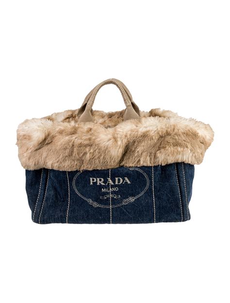 Prada Eco Pelliccia Tote .